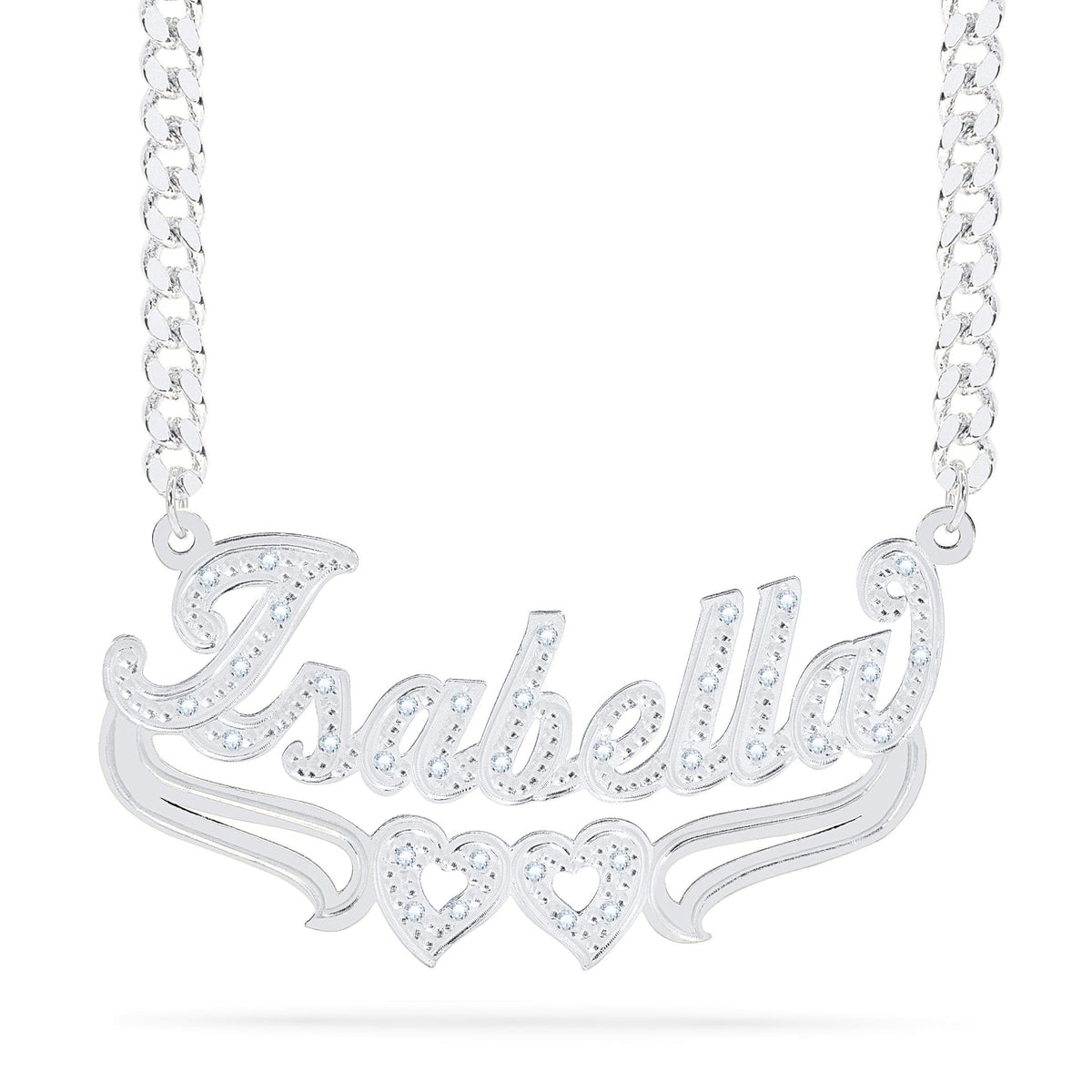 Diamond Custom Name Necklace &quot;Isabella&quot;