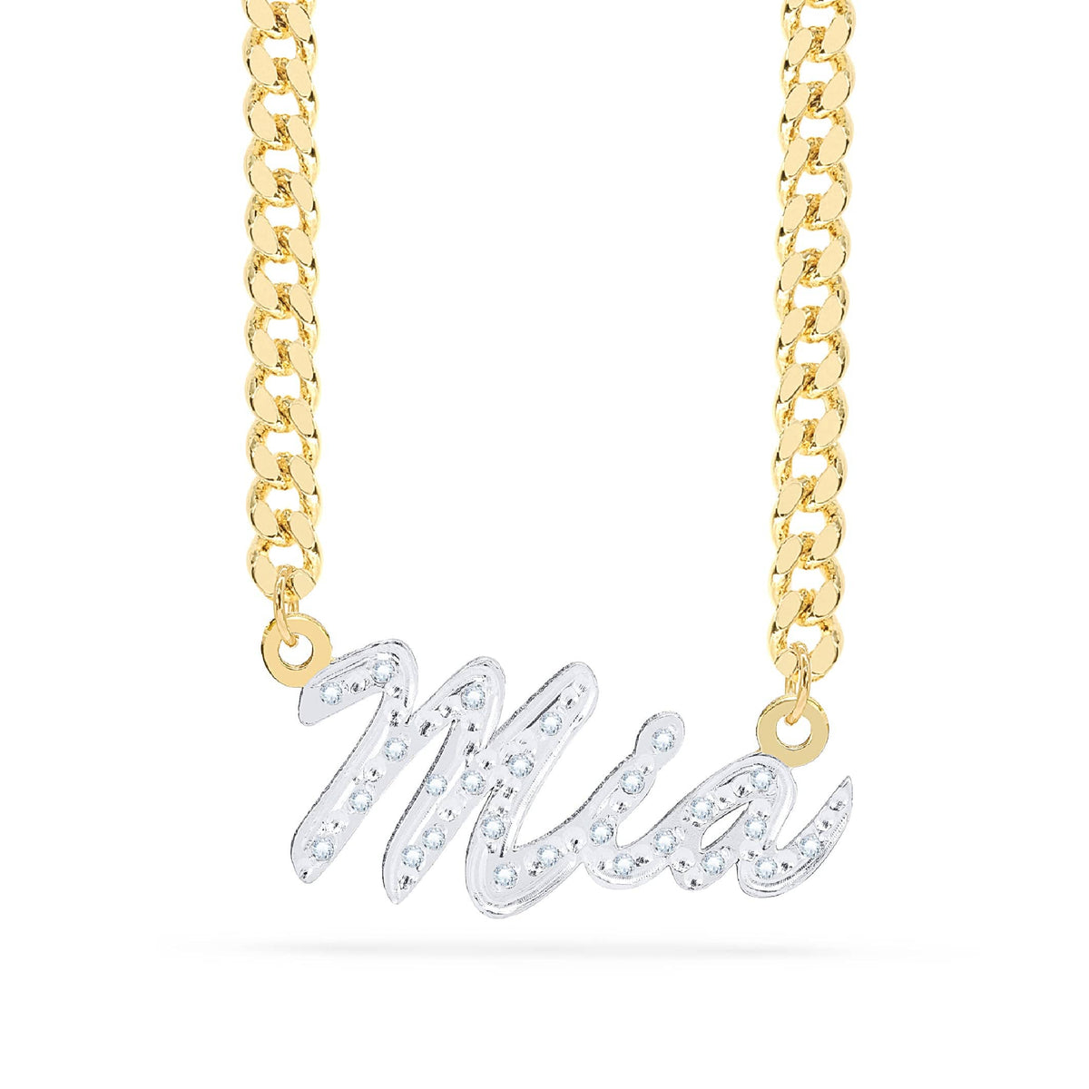 Diamond Custom Name Necklace &quot;Mia&quot;