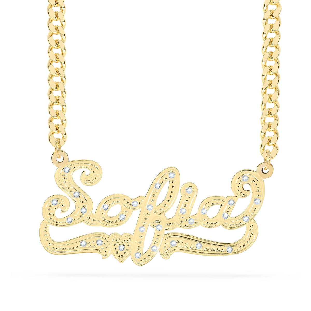 Diamond Custom Name Necklace &quot;Sofia&quot;