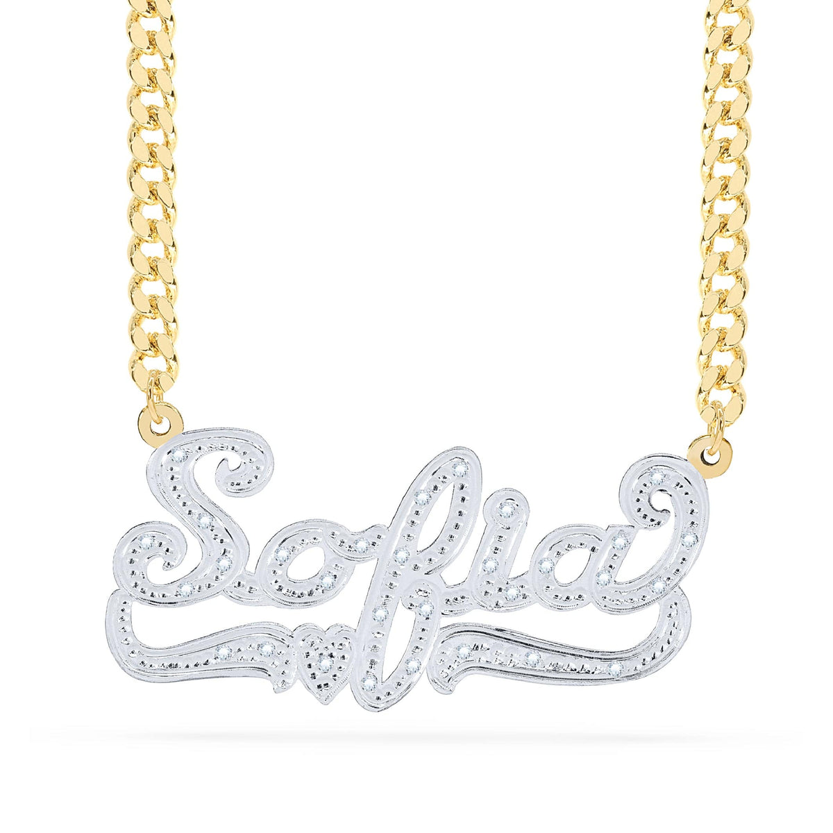 Diamond Custom Name Necklace &quot;Sofia&quot;