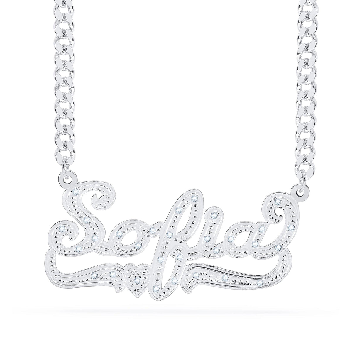 Diamond Custom Name Necklace &quot;Sofia&quot;