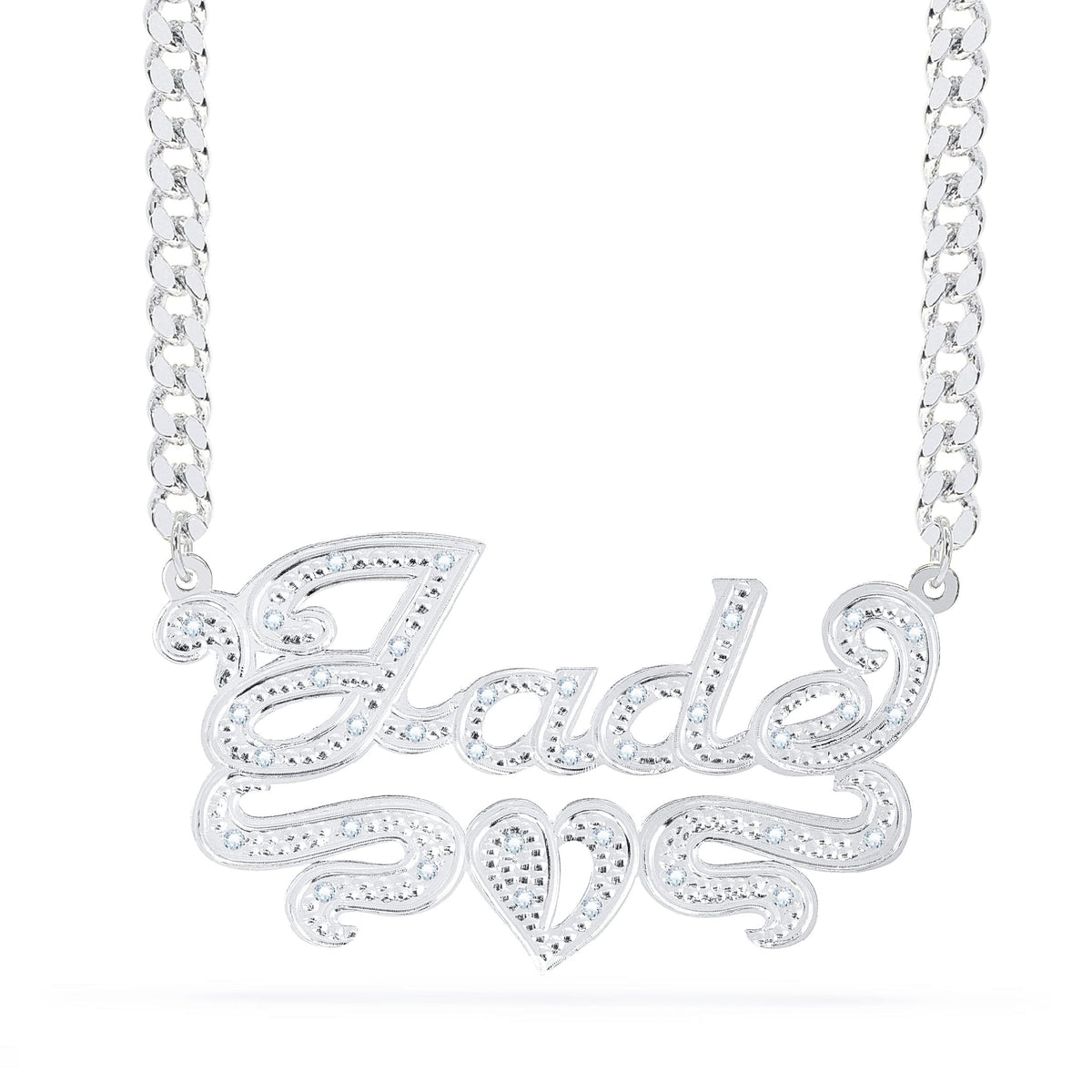 Diamond Custom Name Necklace &quot;Jade&quot;