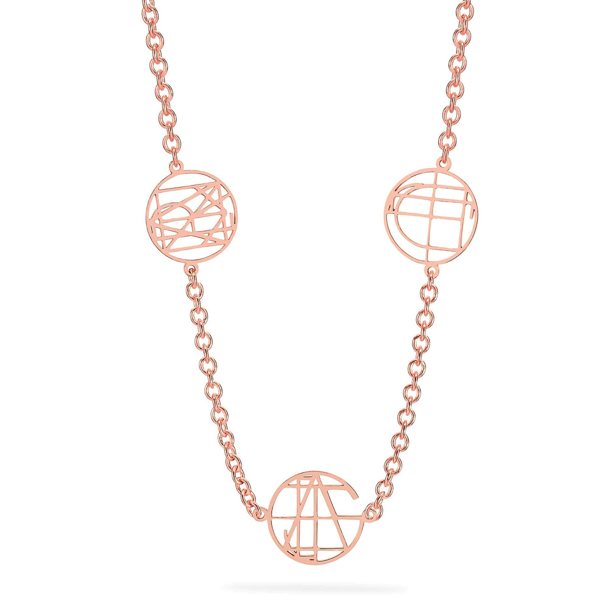 Custom Multi Name Monogram necklace