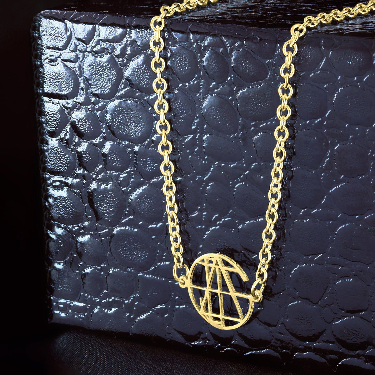 Custom Multi Name Monogram necklace