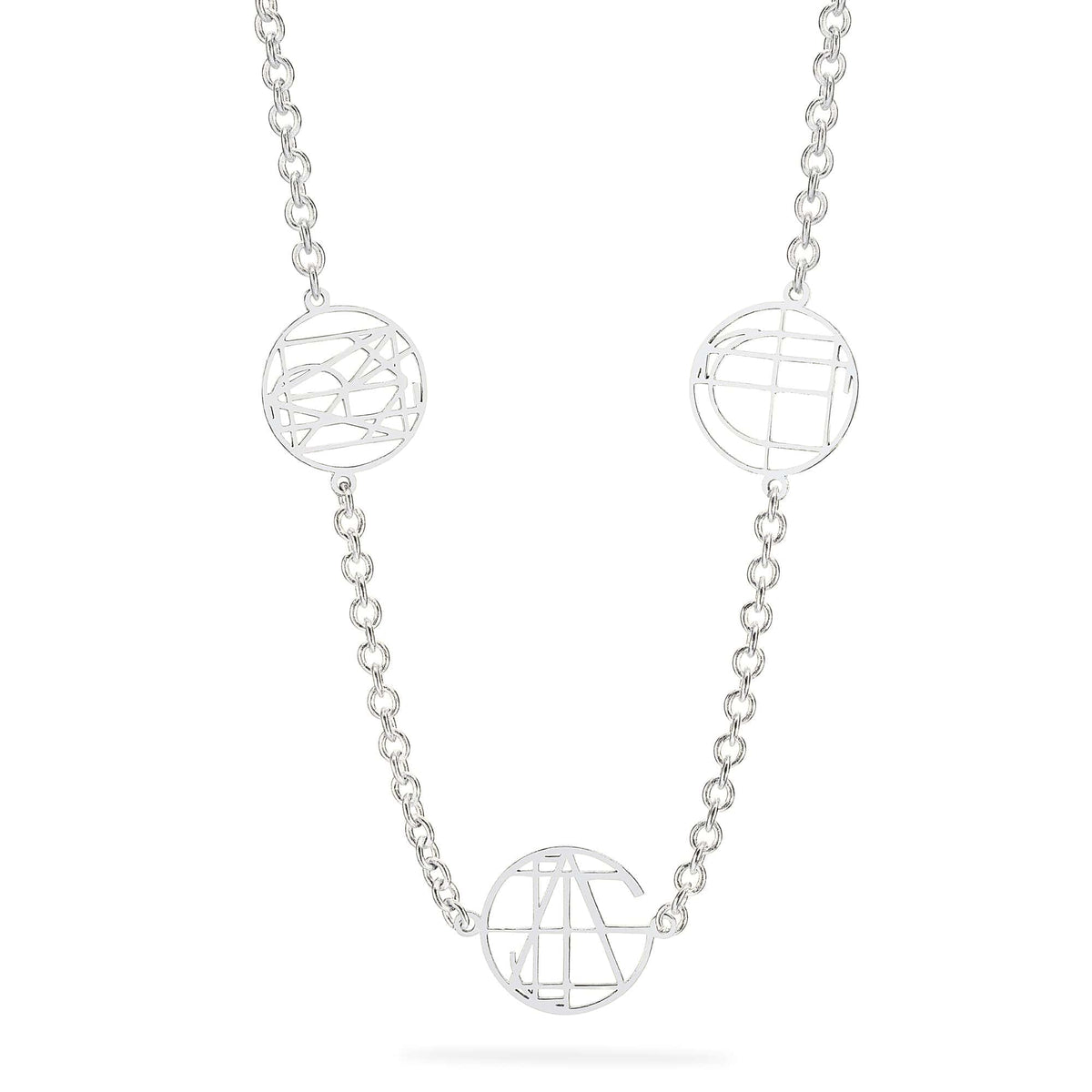 Custom Multi Name Monogram necklace