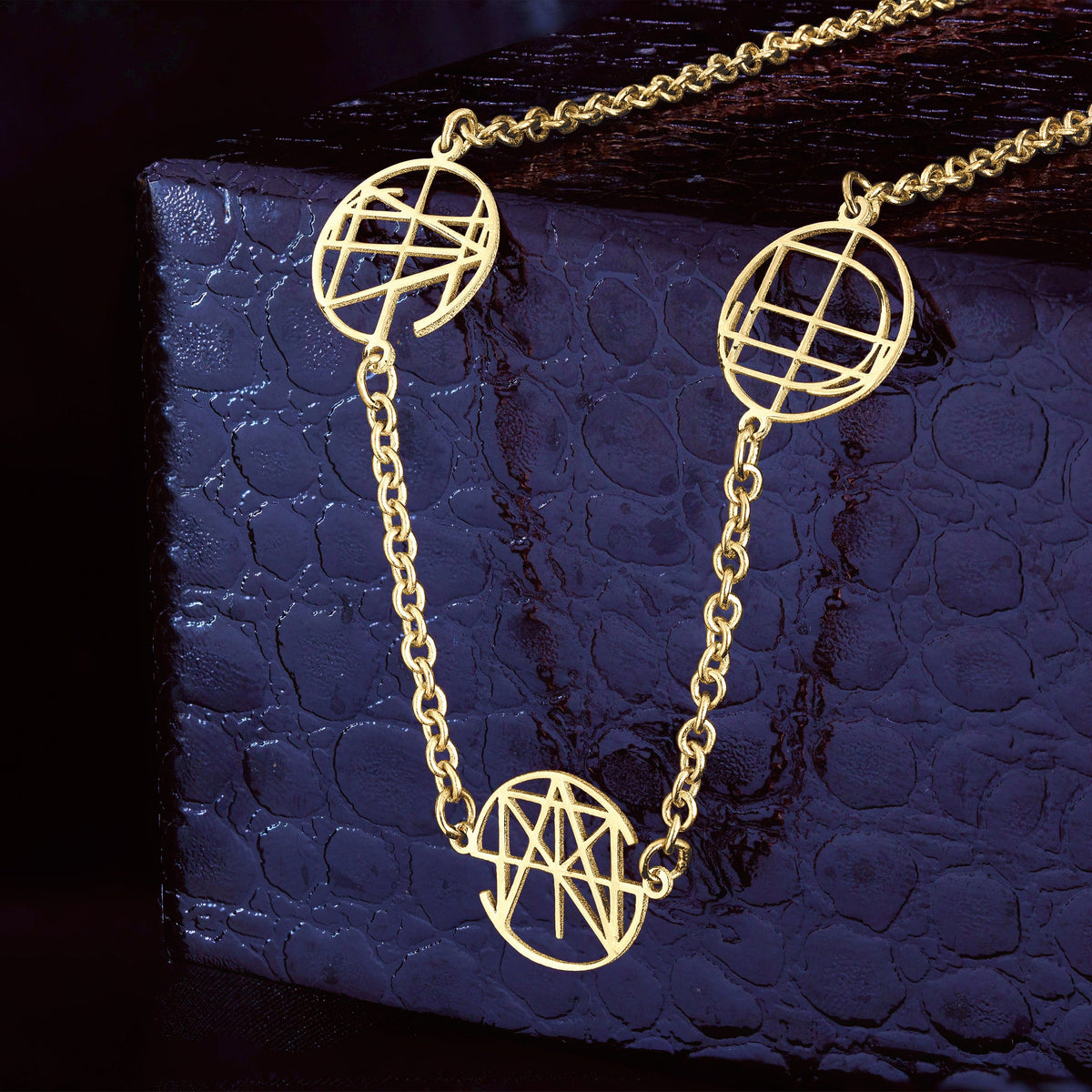 Custom Multi Name Monogram necklace