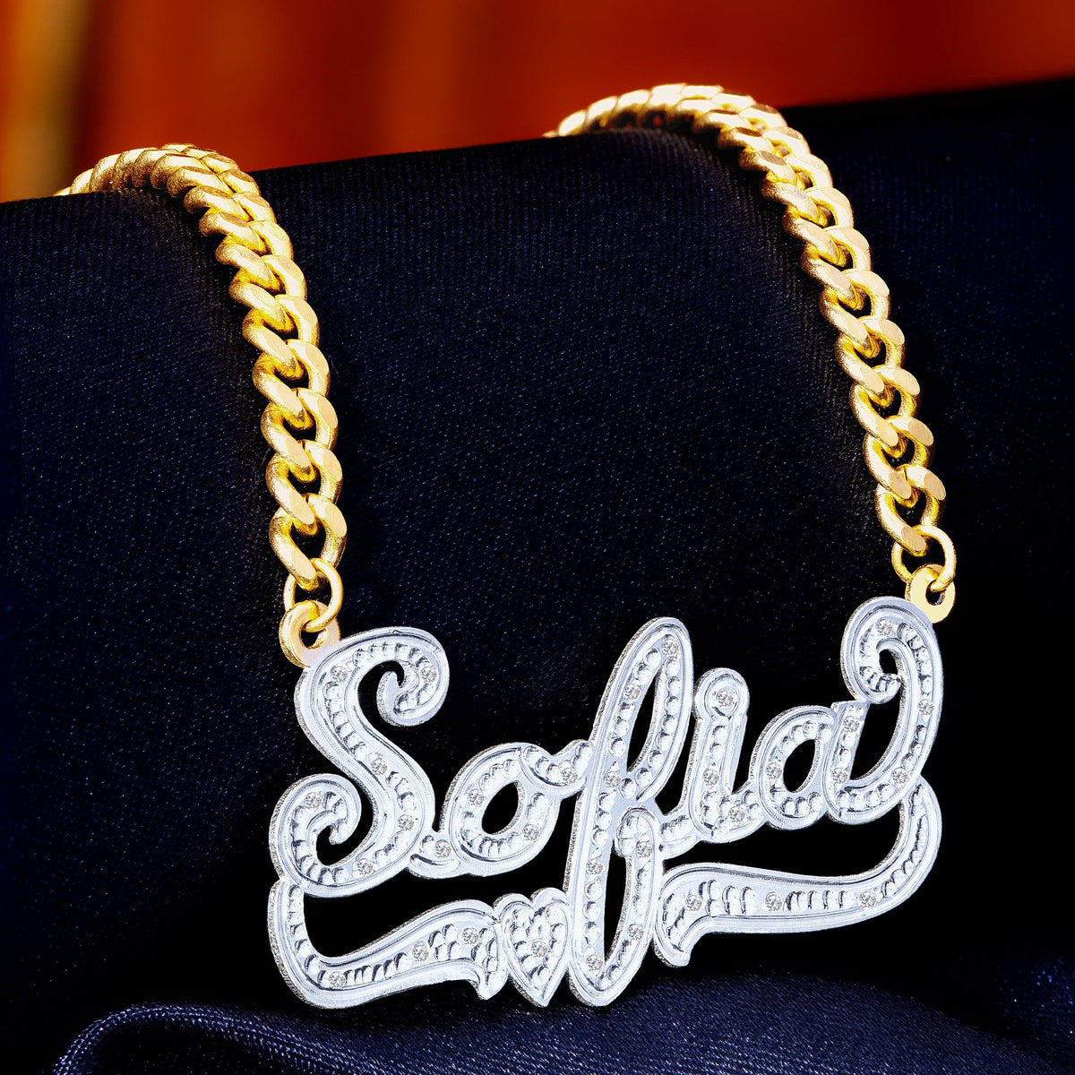 Diamond Custom Name Necklace &quot;Sofia&quot;