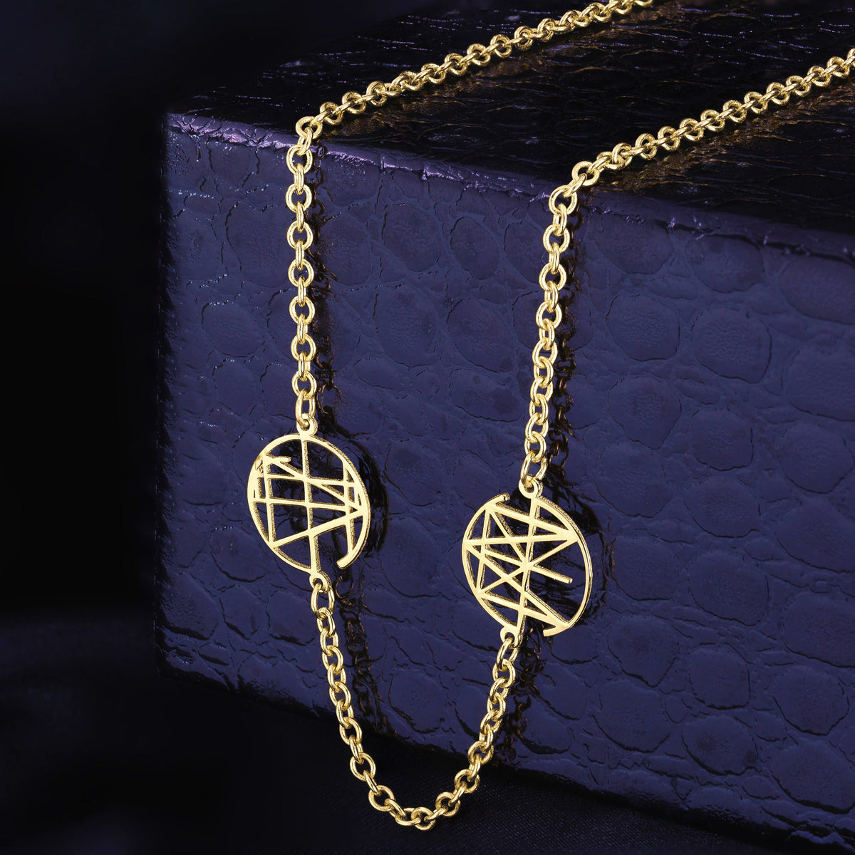 Custom Multi Name Monogram necklace