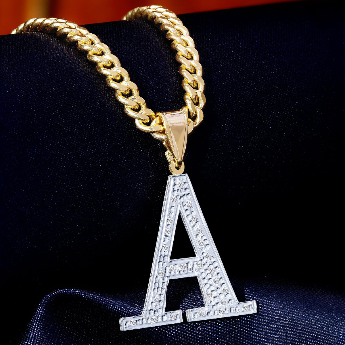 Diamond Custom Initial Necklace