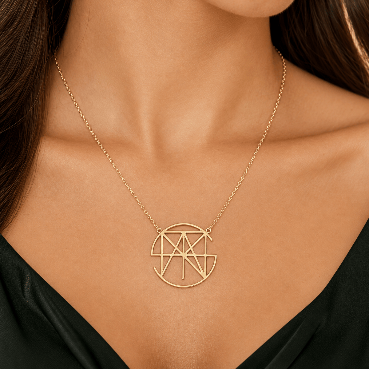 Custom Monogram Name Necklace