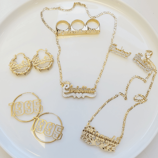 Personalized Name Crown Necklace MonogramHub