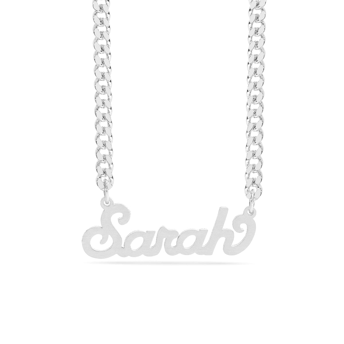 Personalized Name necklace with  Satin Finish &quot;Sarah&quot;
