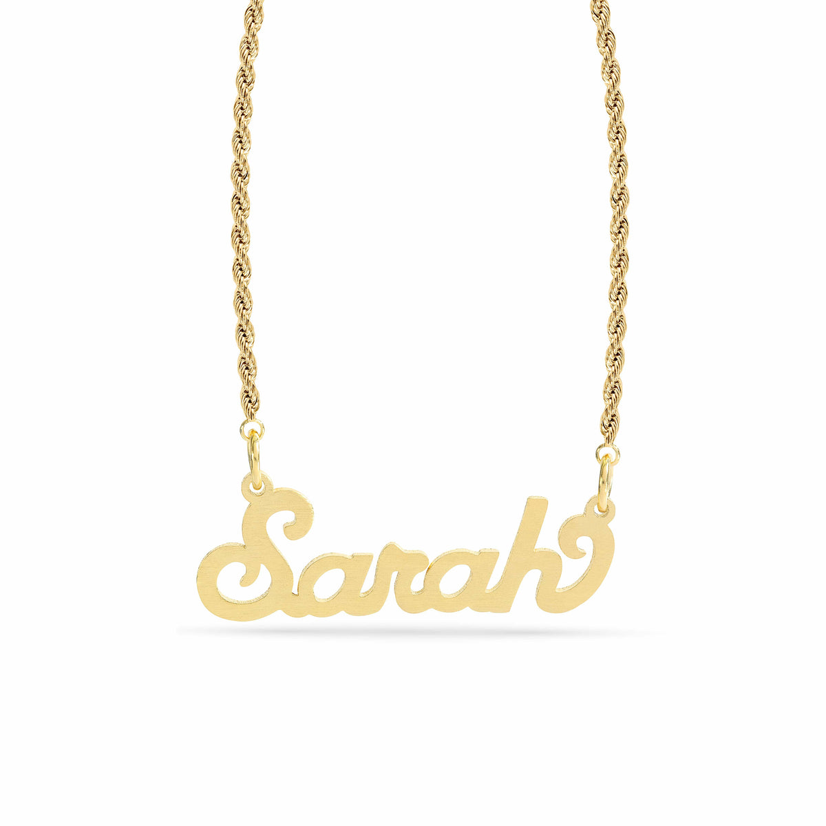 Personalized Name necklace with  Satin Finish &quot;Sarah&quot;