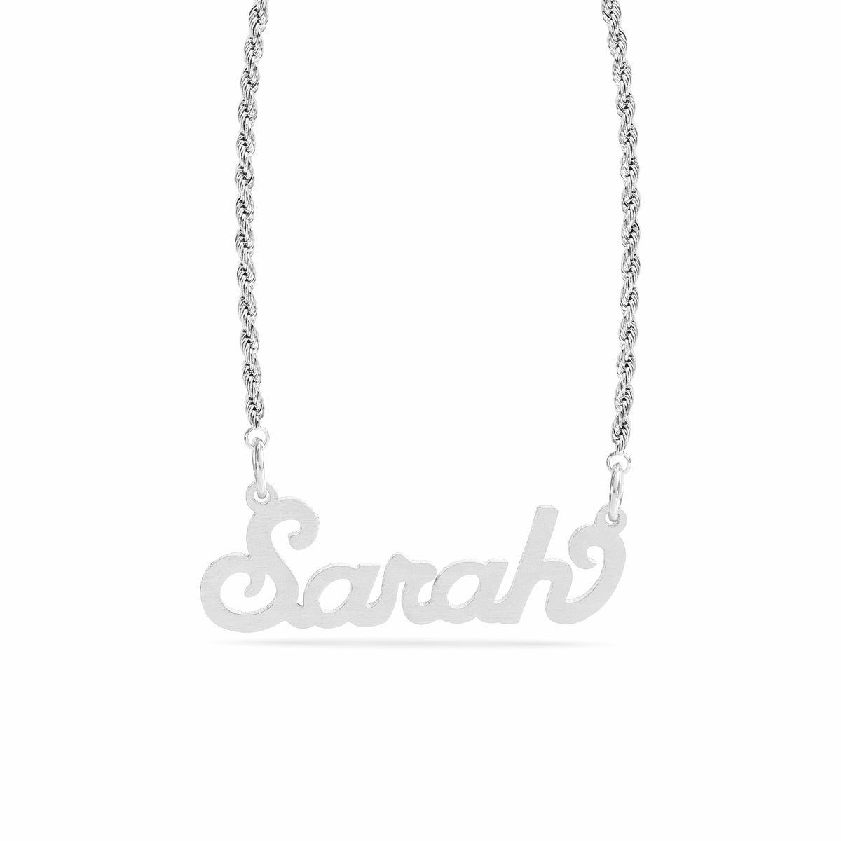 Personalized Name necklace with  Satin Finish &quot;Sarah&quot;