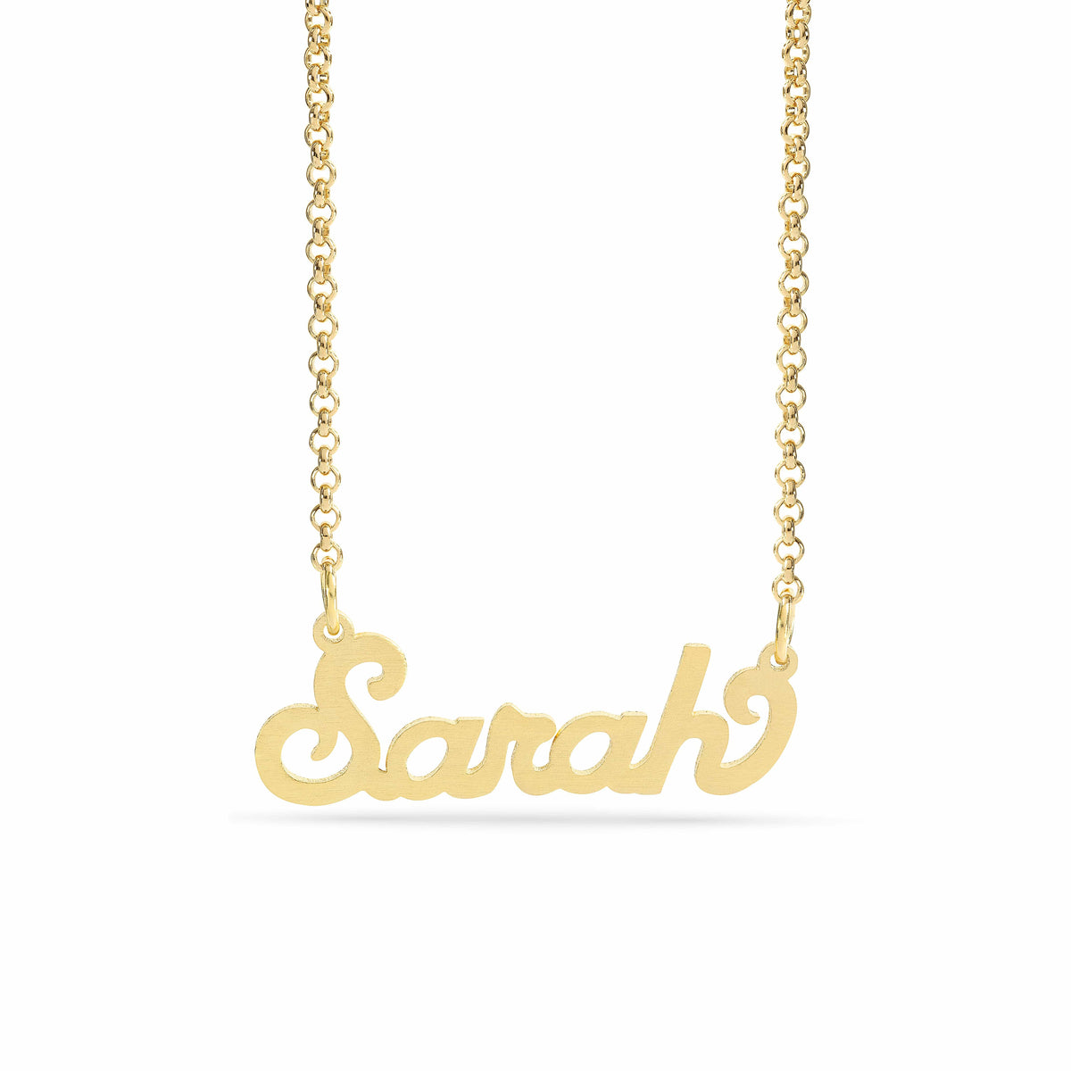 Personalized Name necklace with  Satin Finish &quot;Sarah&quot;