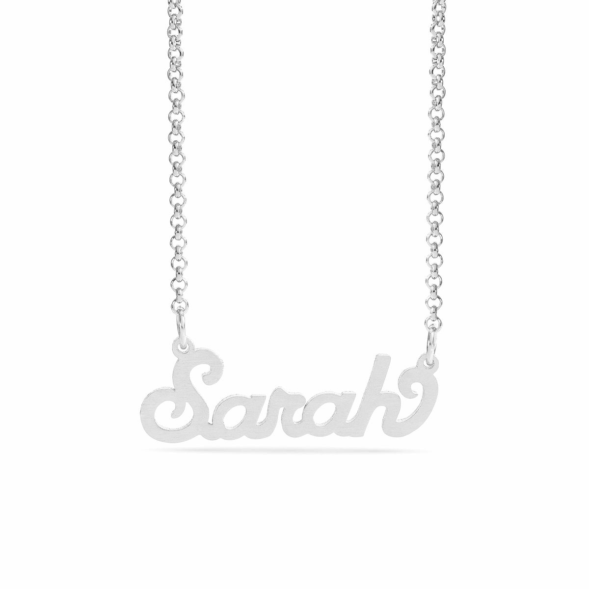 Personalized Name necklace with  Satin Finish &quot;Sarah&quot;