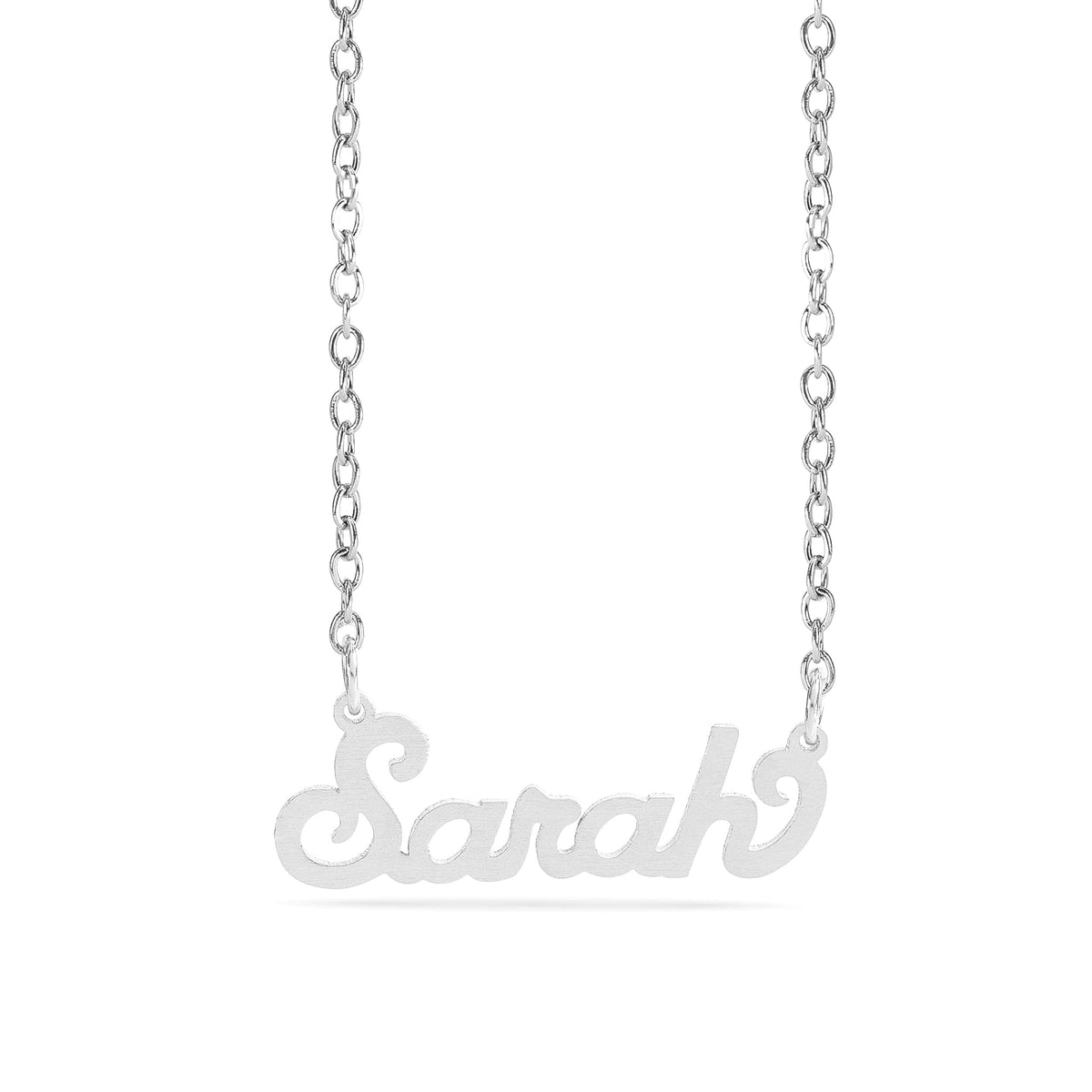 Personalized Name necklace with  Satin Finish "Sarah"