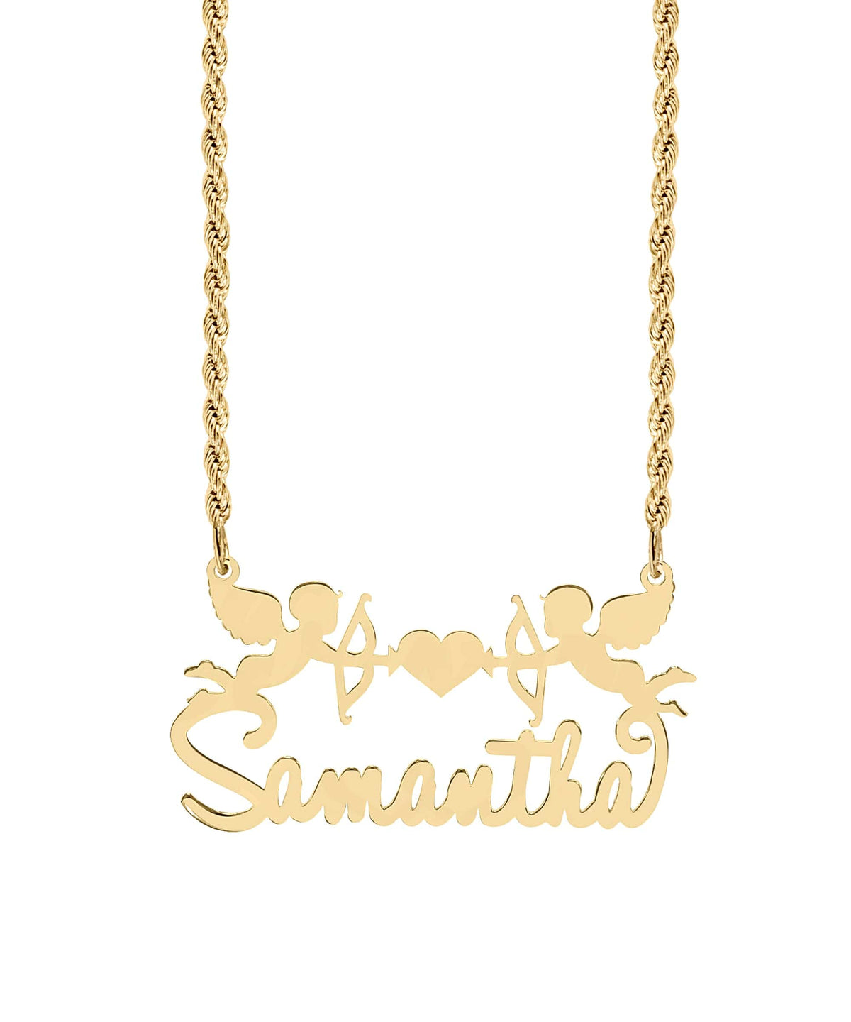 Personalized Cupid Name Necklace