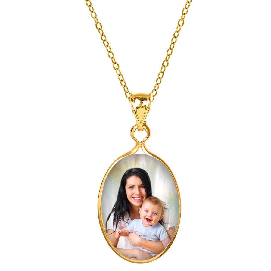 Copy of Mother of Pearl Oval Portrait Pendant