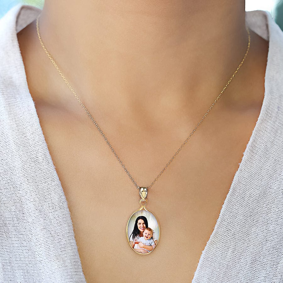 Copy of Mother of Pearl Oval Portrait Pendant