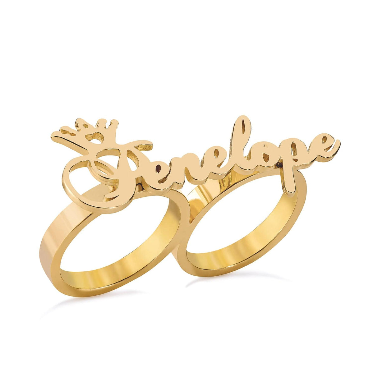 Kriaa Gold Plated Double Ring