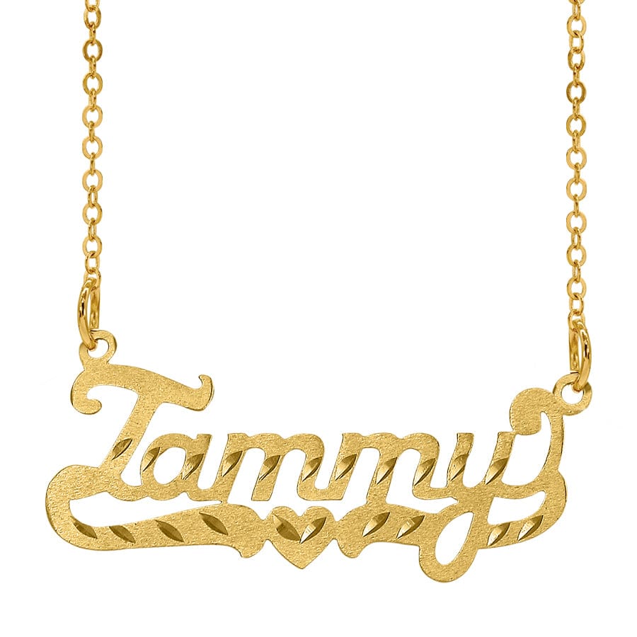 Personalized Name necklace with Diamond Cut &quot;Tammy&quot;