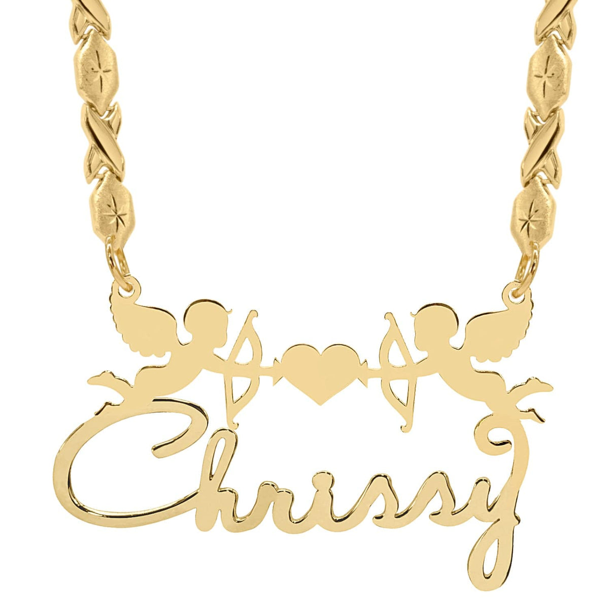 Personalized Cupid Name Necklace