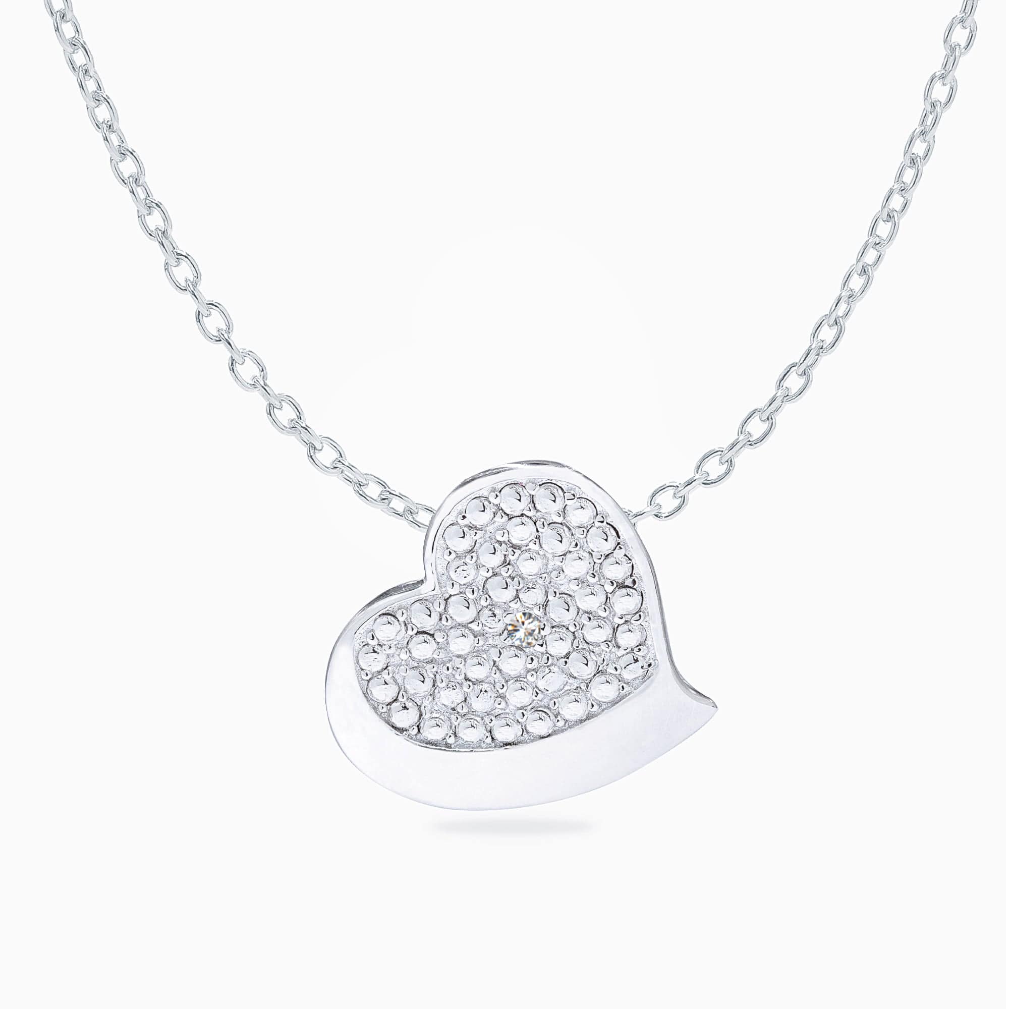 Sterling Silver / Link Chain Copy of Khloe & Violet Heart Name Necklace