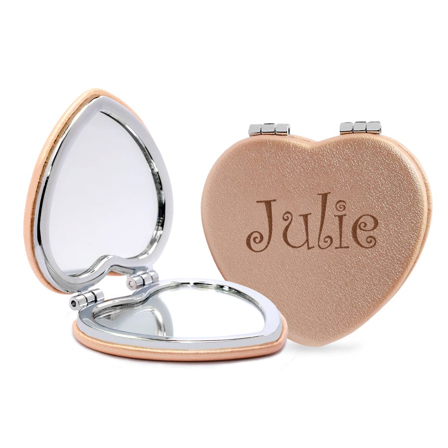 1 Mirror / Name Heart Shaped Personalized Mirror