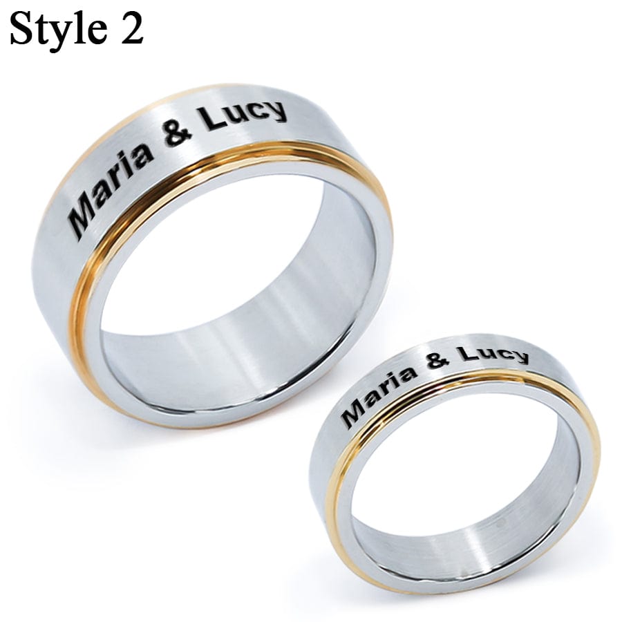 1 Pair / Style 2 Family Rings of your Choice!