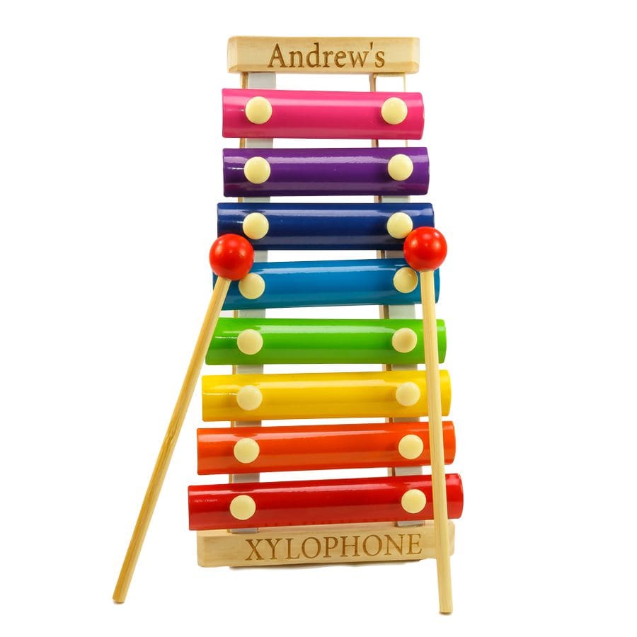 1 Xylophone Personalized Wooden Multi-Color Xylophone