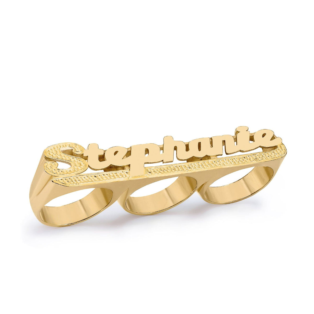 Name Ring - Two Finger - Carbo Jewelers
