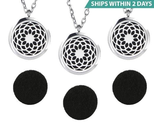 3 Aromatherapy Essential Oil Diffuser Necklaces