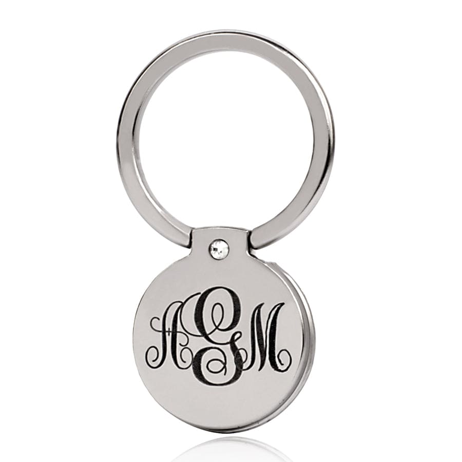 3 Monogram Initials / Silver Tone Cell Phone Ring Holder