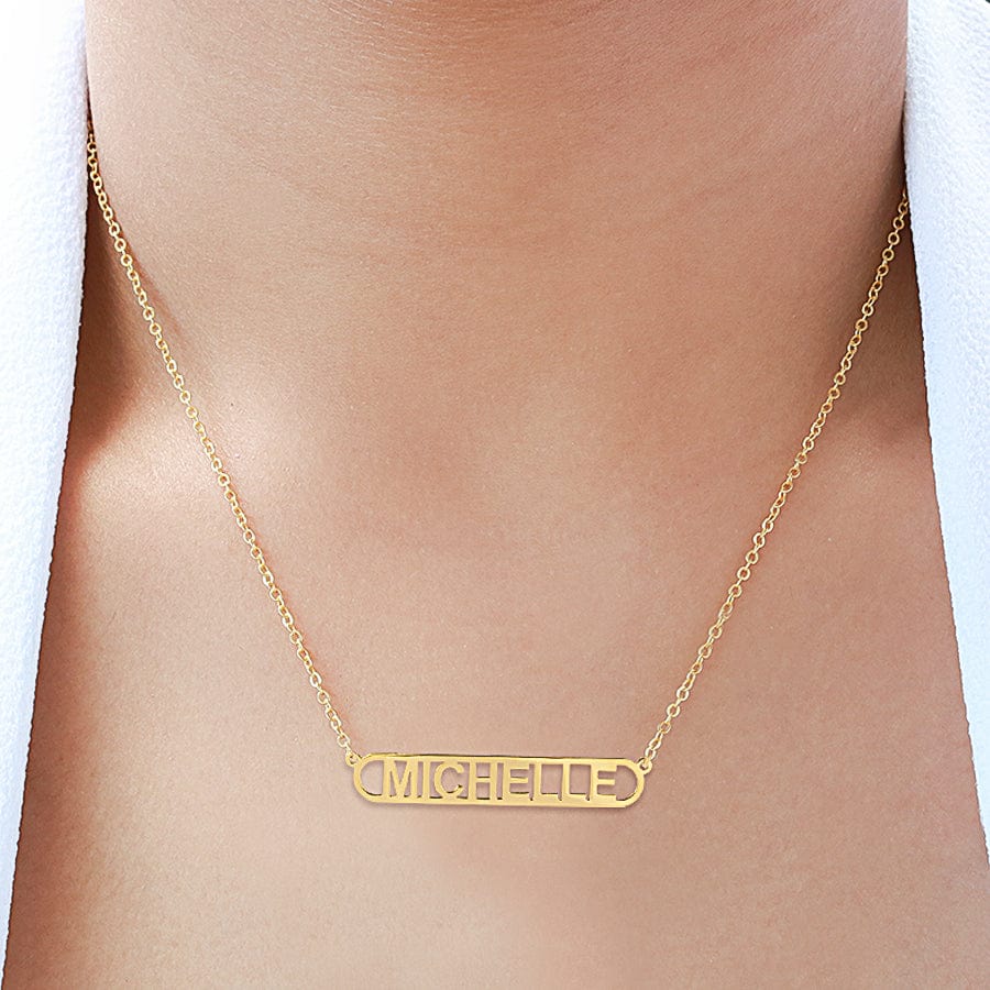 Bar Nameplate Necklace