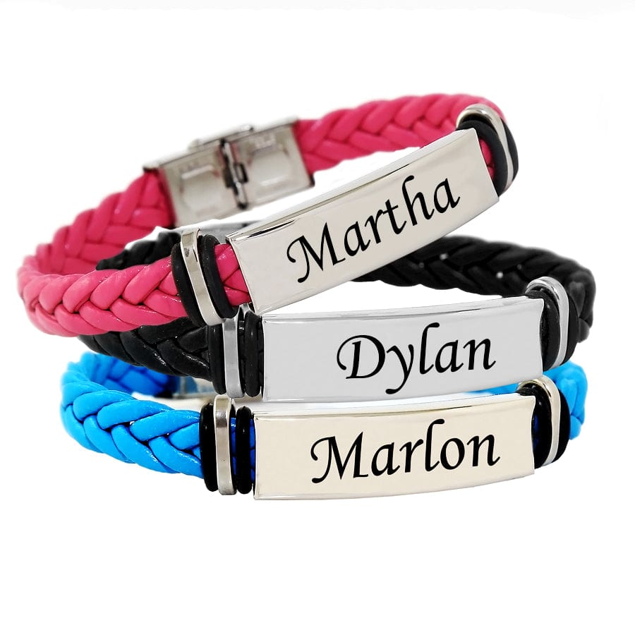 Braided Leatherette Bracelet