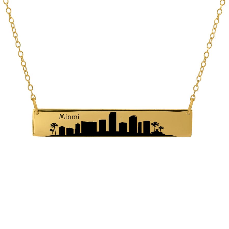 City Skyline Bar Necklace