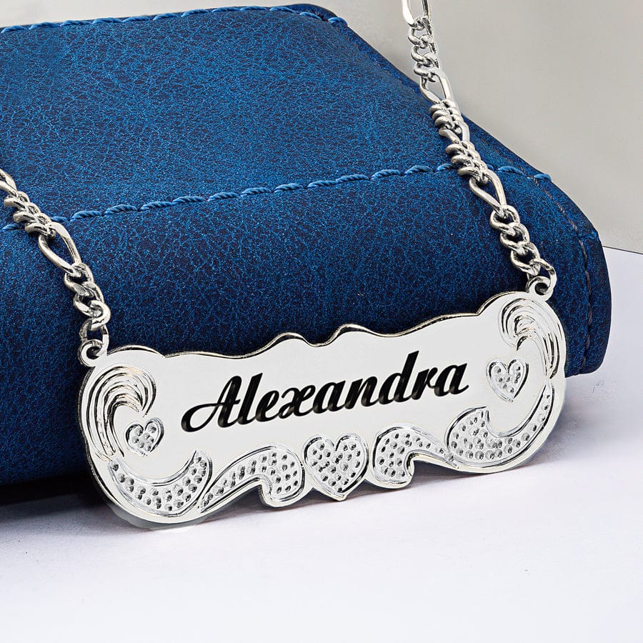 Engraved Nameplate Necklace &quot;Alexandra&quot;