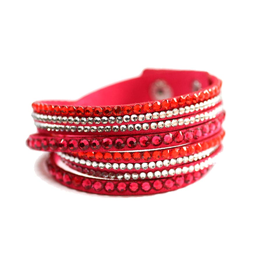 Fashion 5 Leatherette Wrap-Around Color Bracelets of your Choice!
