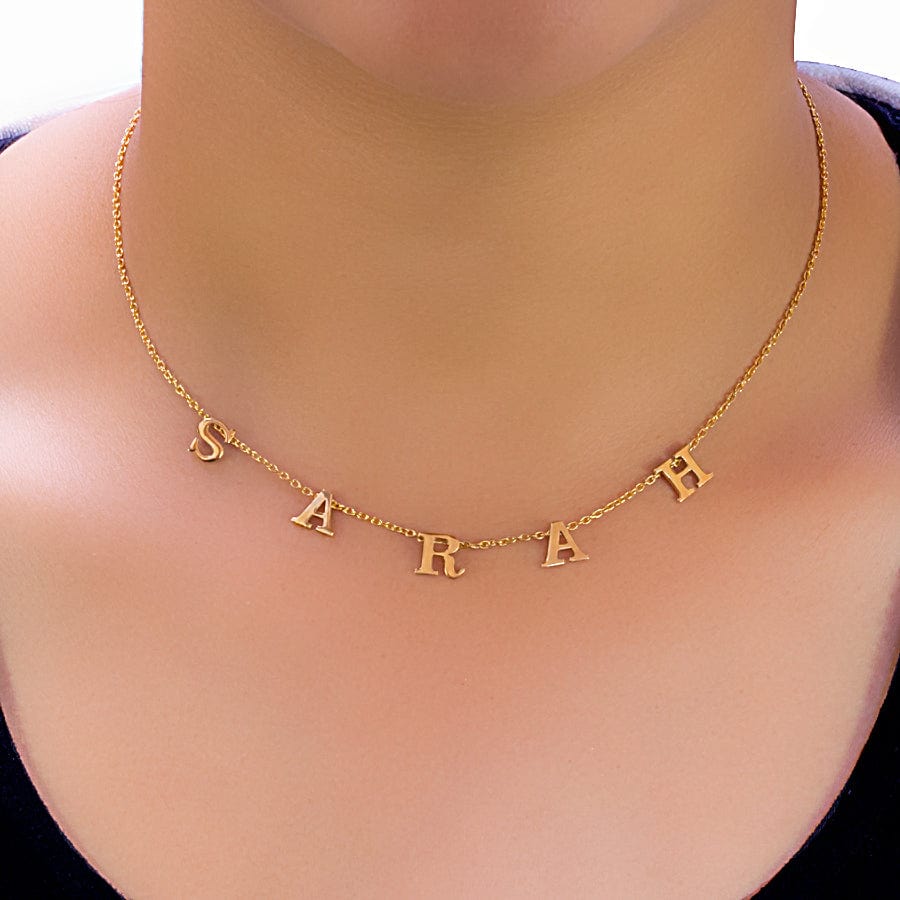 Alphabet Plate Necklace