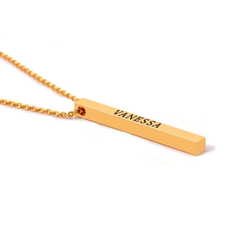 Hanging Name Bar Necklace