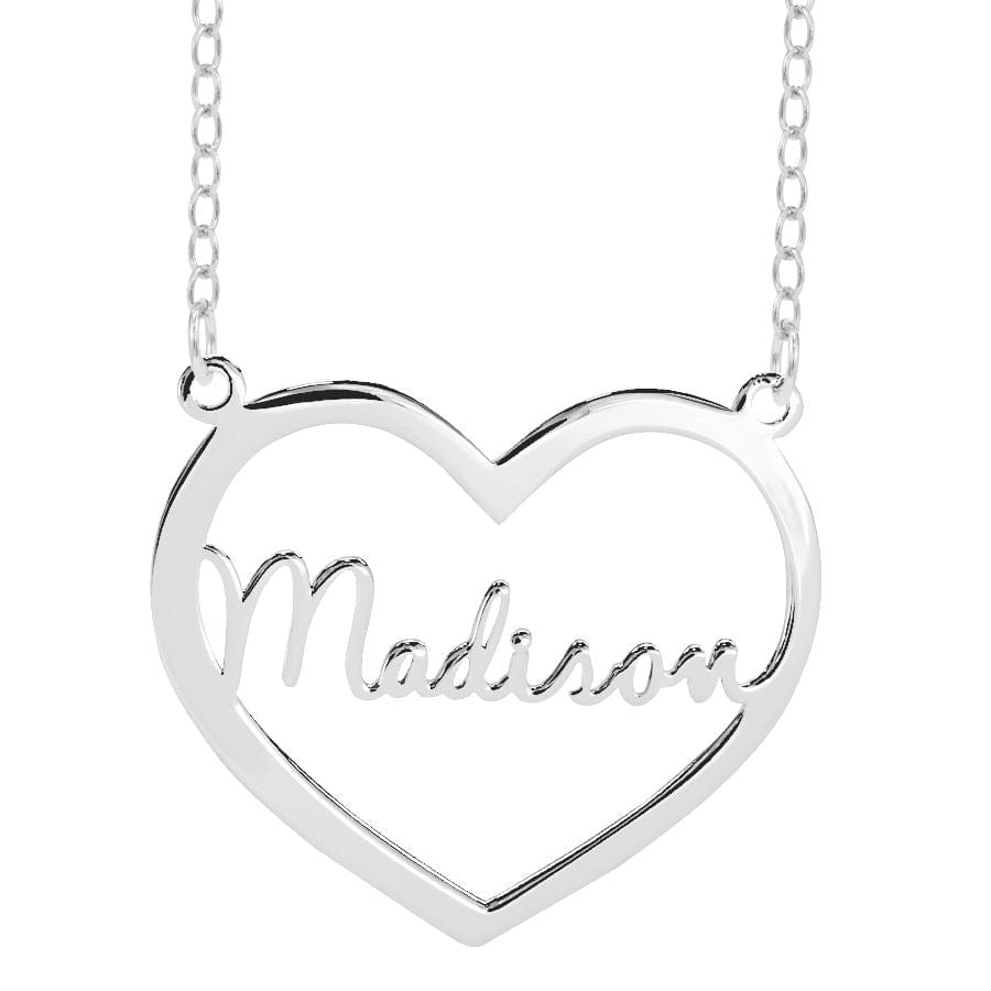 Heart Nameplate Bracelet