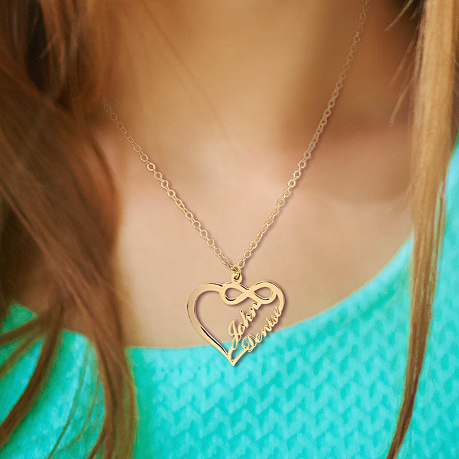 Gold Plated / Link Chain Infinite Love Name Pendant