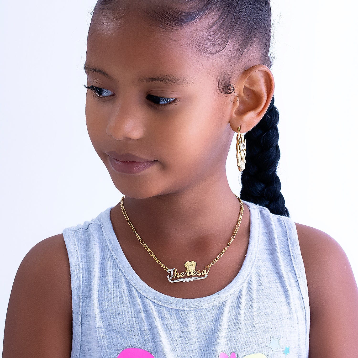 Kid's Cartoon Nameplate Necklace
