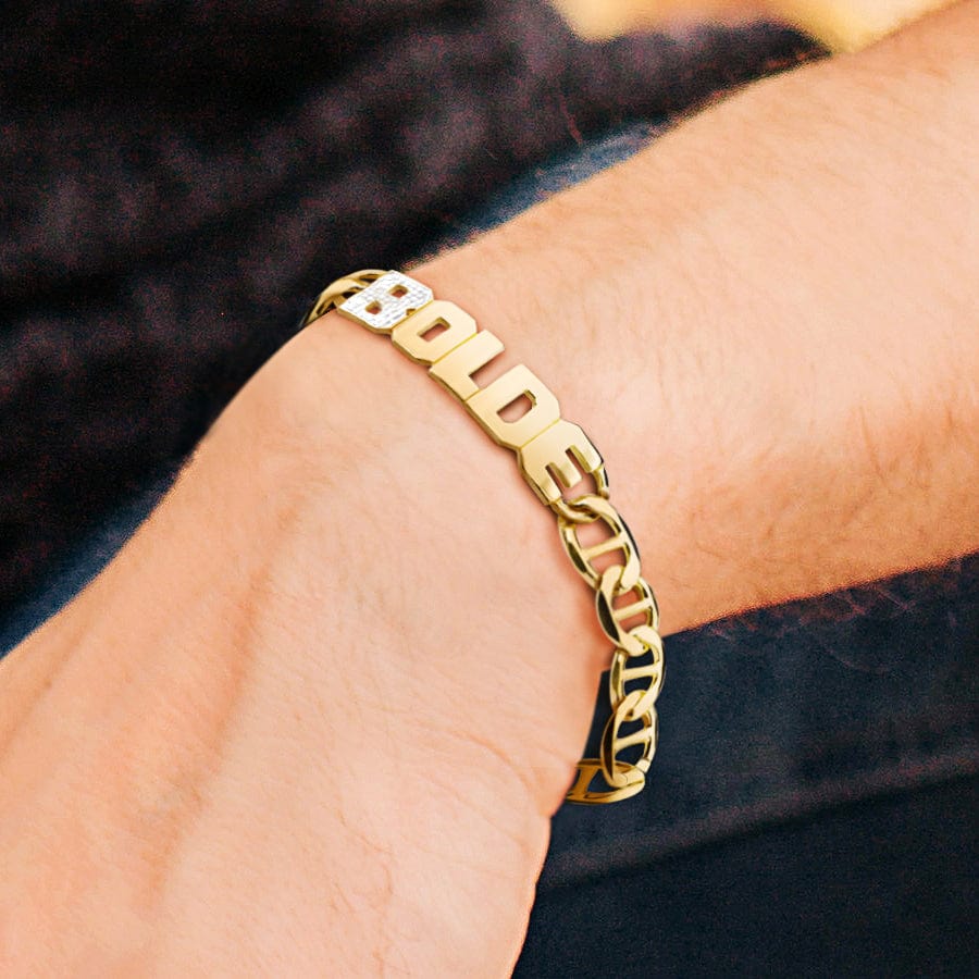 Men&#39;s Name Bracelet &quot;Robert&quot;