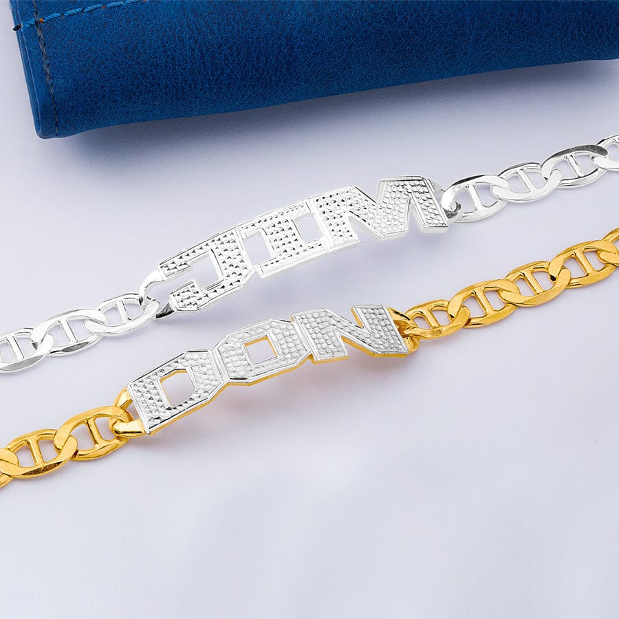 Men&#39;s Personalized Name Bracelet &quot;DON&quot;