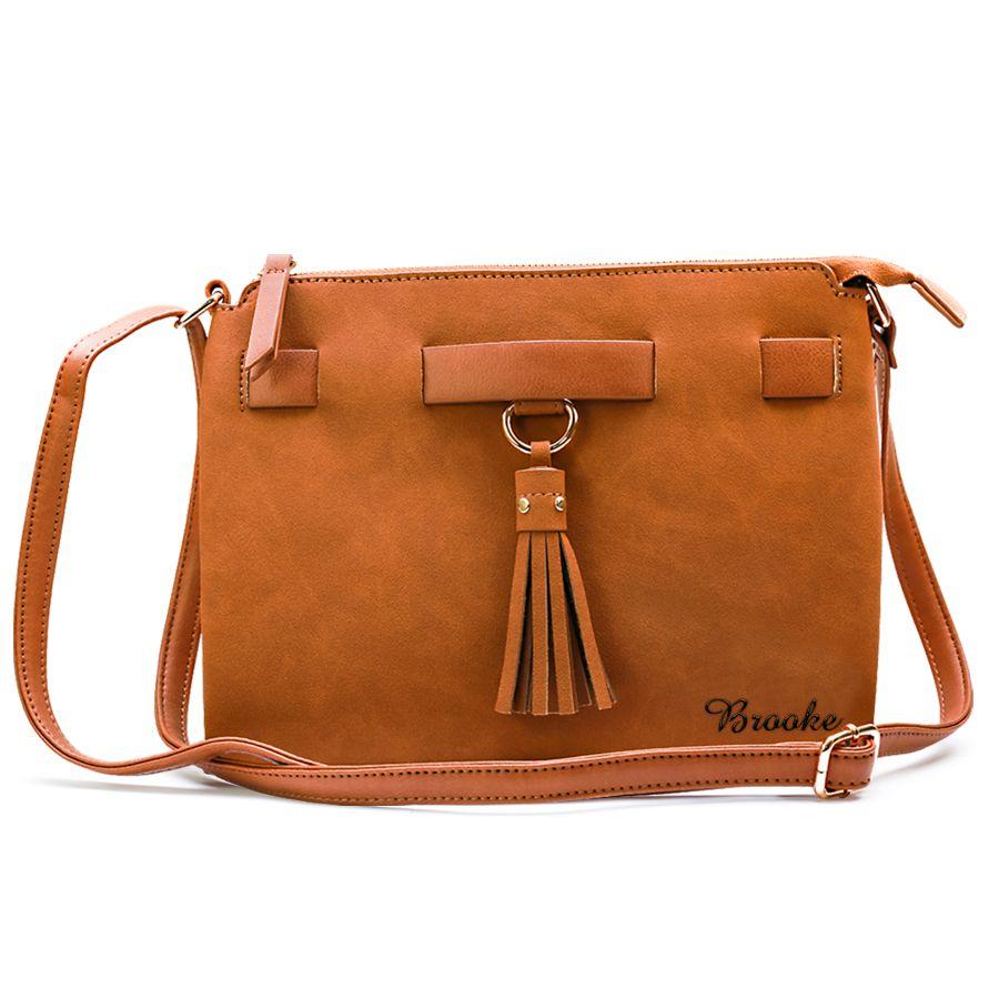 Name Personalized Chic Purse with Tassel Accent