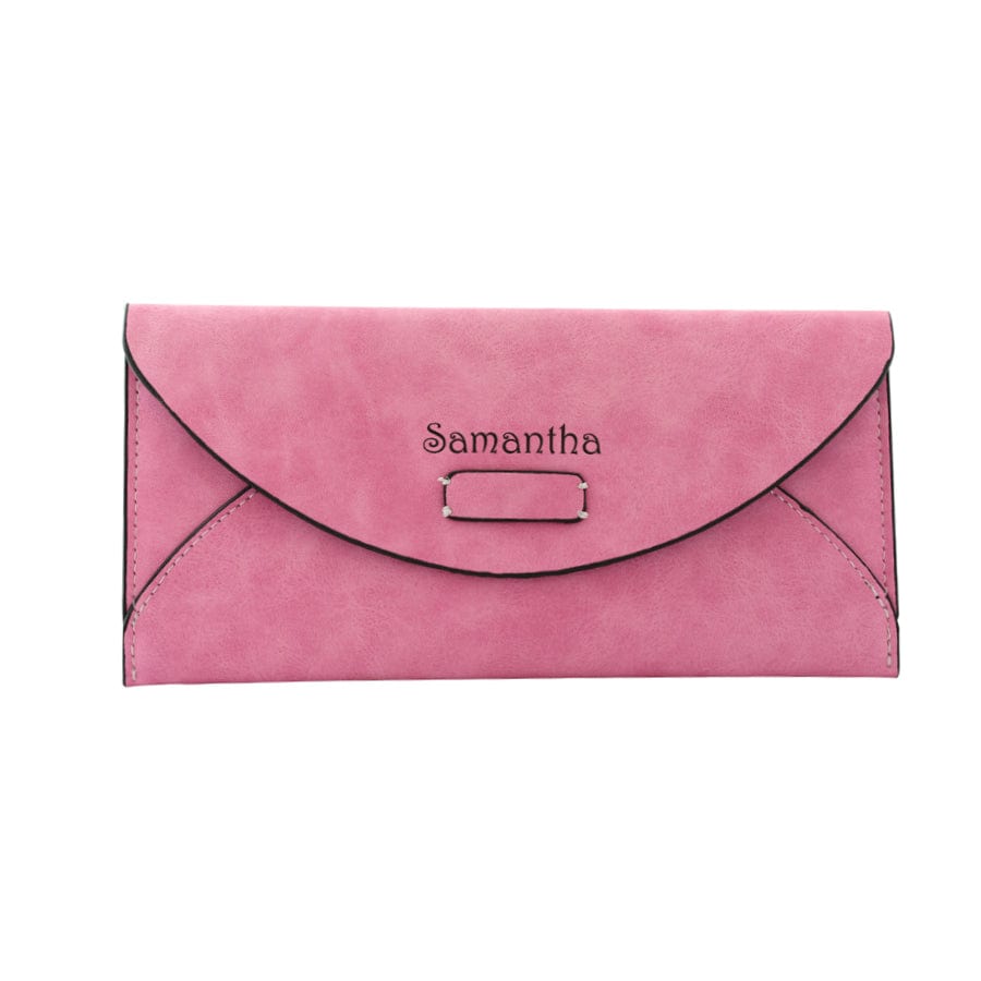 Name / Pink Three Personalized Wallets For The Price of One
