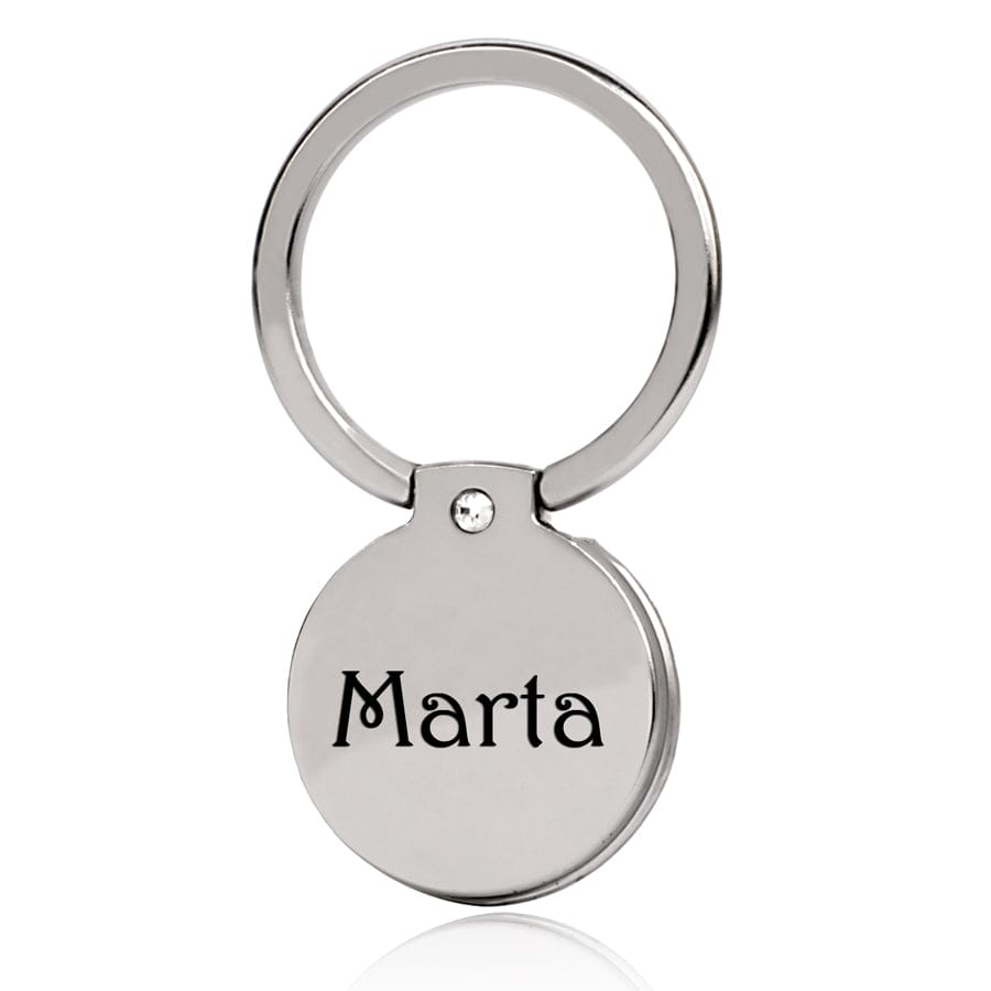 Name / Silver Tone Cell Phone Ring Holder