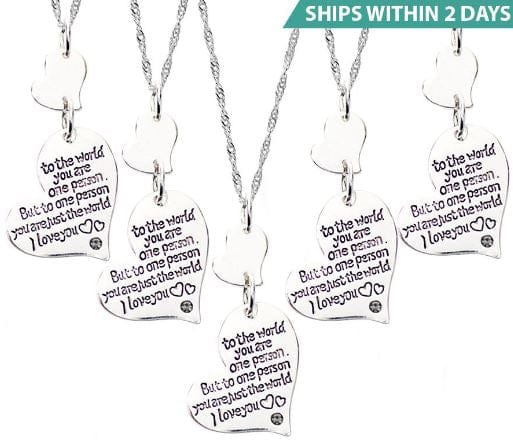 No 5 You are the World Necklaces